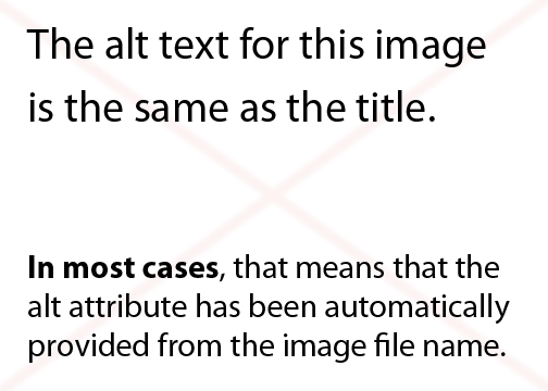 The alt text for this image is the same as the title. In most cases, that means that the alt attribute has been automatically provided from the image file name.